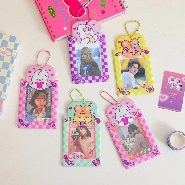 Women's Cartoon Plastic Open Card Holders