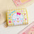 Women's Cartoon Pu Leather Rose Red Pink Blue Zipper Card Holders