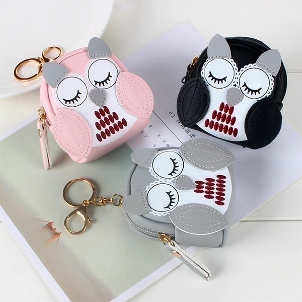 Women's Cartoon Pu Leather Zipper Coin Purses