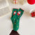 Women's Cartoon Style Christmas Tree Santa Claus Snowman Cotton Crew Socks A Pair