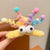 Women's Cartoon Style Color Block Plush Hair Claws