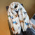 Women's Cartoon Style Cute Animal Cotton And Linen Scarf