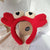 Women's Cartoon Style Cute Bear Flower Antlers Plush Handmade Hair Band