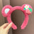 Women's Cartoon Style Cute Bear Flower Antlers Plush Handmade Hair Band