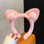 Women's Cartoon Style Cute Bear Flower Antlers Plush Handmade Hair Band