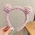 Women's Cartoon Style Cute Bear Flower Antlers Plush Handmade Hair Band