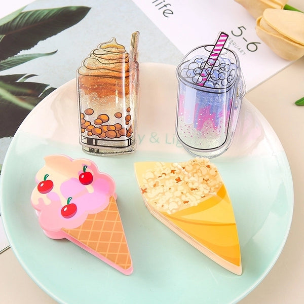 Women's Cartoon Style Cute Ice Cream Popcorn Cup Arylic Hair Claws