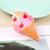 Women's Cartoon Style Cute Ice Cream Popcorn Cup Arylic Hair Claws