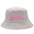 Women's Cartoon Style Cute Letter Embroidery Big Eaves Bucket Hat