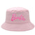 Women's Cartoon Style Cute Letter Embroidery Big Eaves Bucket Hat