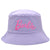 Women's Cartoon Style Cute Letter Embroidery Big Eaves Bucket Hat