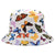 Women's Cartoon Style Cute Simple Style Plant Printing Bucket Hat