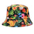 Women's Cartoon Style Cute Simple Style Plant Printing Bucket Hat