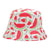 Women's Cartoon Style Cute Simple Style Plant Printing Bucket Hat