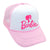 Women's Cartoon Style Letter Printing Flat Eaves Sun Hat