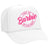 Women's Cartoon Style Letter Printing Flat Eaves Sun Hat