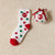 Women's Cartoon Style Santa Claus Stripe Polyester Coral Fleece Crew Socks