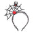 Women's Cartoon Style Spider Spider Web Bat Cloth Handmade Hair Band