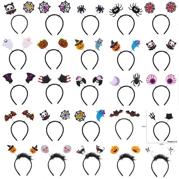 Women's Cartoon Style Spider Spider Web Bat Cloth Handmade Hair Band