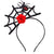 Women's Cartoon Style Spider Spider Web Bat Cloth Handmade Hair Band