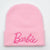 Women's Cartoon Style Sweet  Embroidery Eaveless Wool Cap