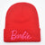 Women's Cartoon Style Sweet  Embroidery Eaveless Wool Cap