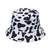 Women's Casual Basic Cows Flat Eaves Bucket Hat