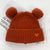 Women's Casual Cartoon Style Heart Shape Solid Color Eaveless Wool Cap