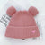 Women's Casual Cartoon Style Heart Shape Solid Color Eaveless Wool Cap