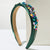 Women's Casual Classic Style Shiny Geometric Alloy Cloth Glass Hair Band