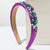 Women's Casual Classic Style Shiny Geometric Alloy Cloth Glass Hair Band