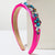 Women's Casual Classic Style Shiny Geometric Alloy Cloth Glass Hair Band