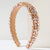 Women's Casual Classic Style U Shape Alloy Inlay Glass Hair Band