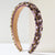 Women's Casual Classic Style U Shape Alloy Inlay Glass Hair Band