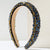 Women's Casual Classic Style U Shape Alloy Inlay Glass Hair Band