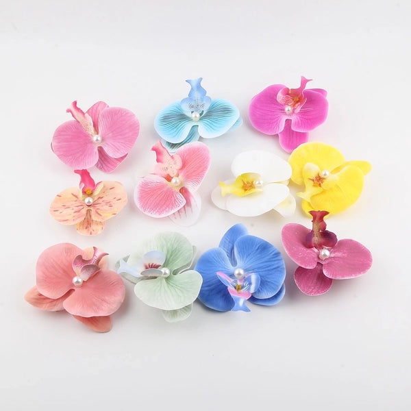 Women's Casual Cute Solid Color Cloth Metal Hair Clip