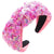 Women's Casual Cute Sweet Flower Cloth Sequins Appliques Hair Band