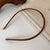 Women's Casual Elegant Simple Style Solid Color Pu Leather Hair Band