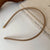 Women's Casual Elegant Simple Style Solid Color Pu Leather Hair Band