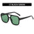 Women's Casual Fashion Sports Geometric Resin Square Full Frame Sunglasses