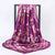 Women's Casual Flower Satin Printing Silk Scarf