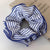 Women's Casual Hawaiian Navy Style Stripe Cloth Hair Tie