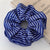 Women's Casual Hawaiian Navy Style Stripe Cloth Hair Tie