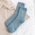 Women's Casual Heart Shape Coral Fleece Crew Socks