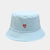 Women's Casual Heart Shape Embroidery Wide Eaves Bucket Hat