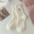 Women's Casual Heart Shape Nylon Embroidery Crew Socks A Pair