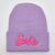 Women's Casual Letter Eaveless Wool Cap