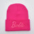 Women's Casual Letter Eaveless Wool Cap