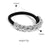 Women's Casual Modern Style Square Bow Knot Shell 304 Stainless Steel Metal Shiny Metallic Hair Tie