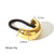 Women's Casual Modern Style Square Bow Knot Shell 304 Stainless Steel Metal Shiny Metallic Hair Tie